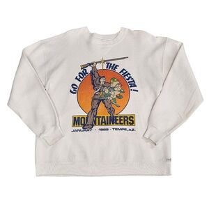 VTG West Virginia Mountaineers 1989 Fiesta Bowl Crew Sweatshirt 50/50 USA L